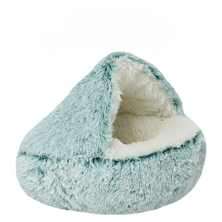Hendrano™ 2-in-1 Round Cat Bed and Cozy Plush Sleeping Bag
