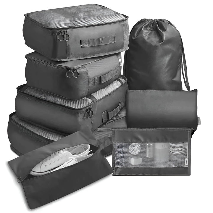 Hendrano™ 7-Piece Packing Cubes Set with See-Through Mesh Panels