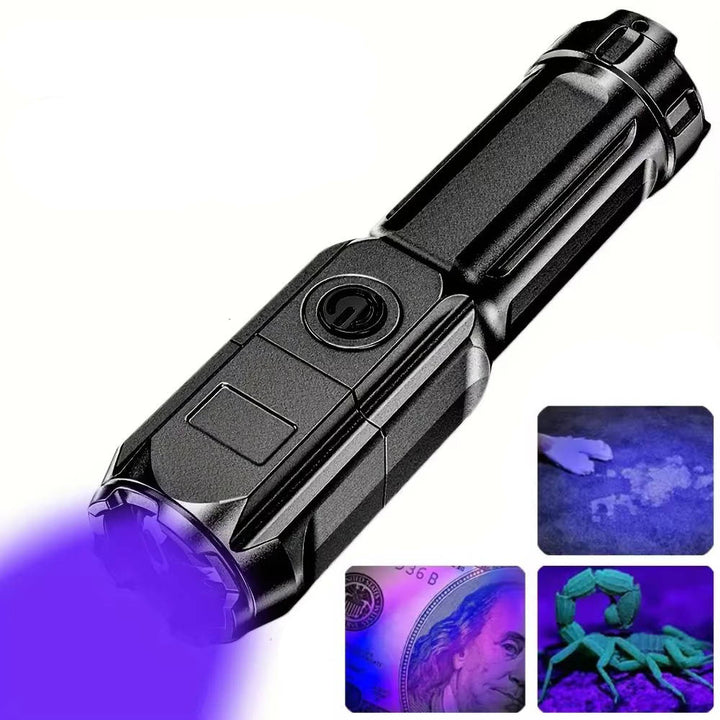 Hendrano™ Rechargeable UV Flashlight with Zoom to Find Pet Stains