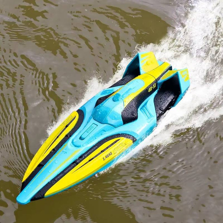 Hendrano™ High-Speed RC Boat with Twin Motors and LED Lights, 22 mph