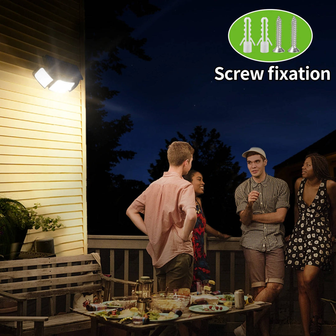 Hendrano™ Solar Flood Light with Motion Sensor and 3 Adjustable Light Heads