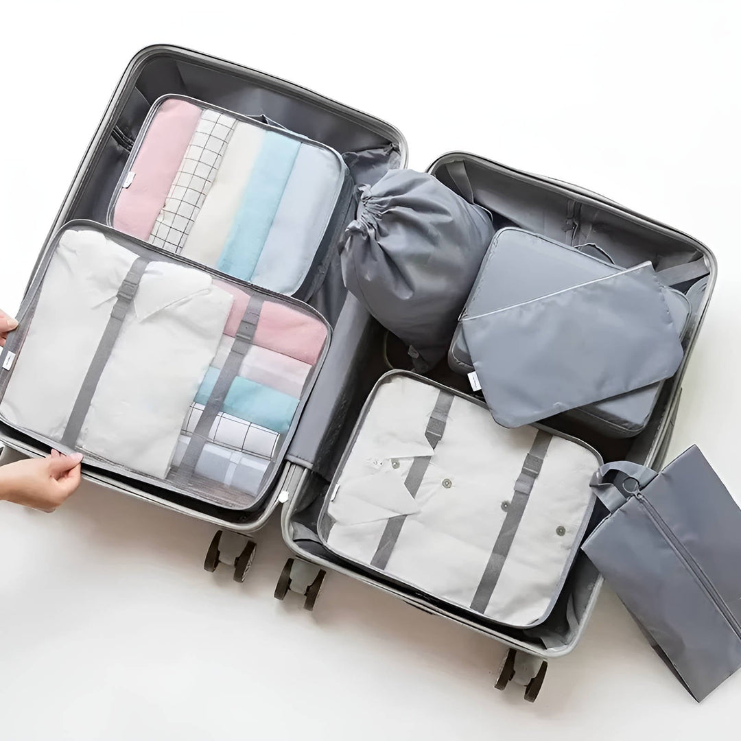 Hendrano™ 7-Piece Packing Cubes Set with See-Through Mesh Panels