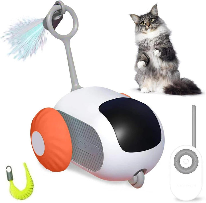 Remote Control Cat Toy with Obstacle-Avoiding Auto Mode