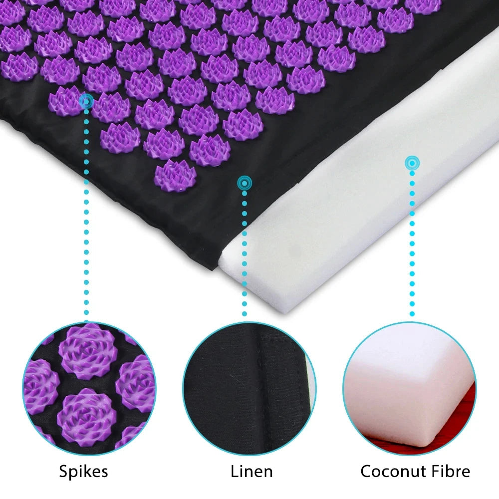 Acupressure Mat and Pillow Set for At-Home Relaxation