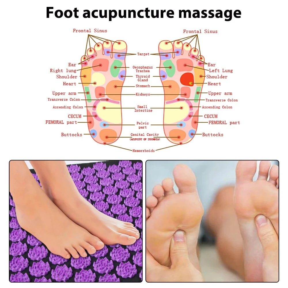 Acupressure Mat and Pillow Set for At-Home Relaxation