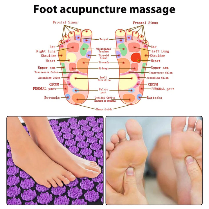 Acupressure Mat and Pillow Set for At-Home Relaxation