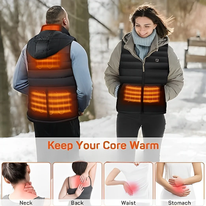 Hendrano™ Stretch Heated Vest with 9 Heating Zones Including Neck