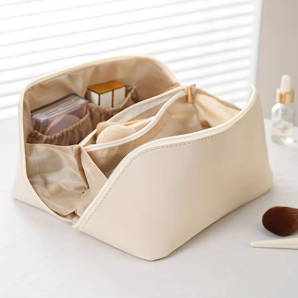 Hendrano™ Waterproof Travel Makeup Bag That Opens Flat
