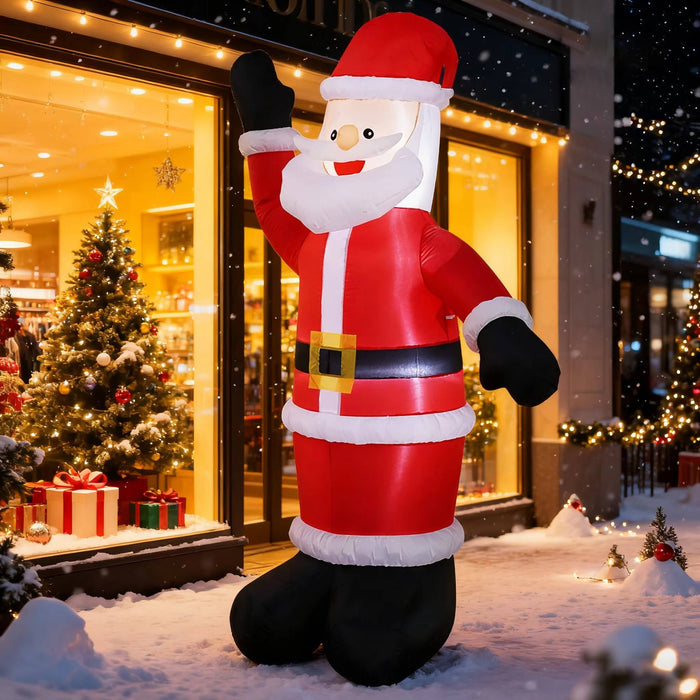 Hendrano™ Inflatable Climbing Santa with LED Lights for Your Yard
