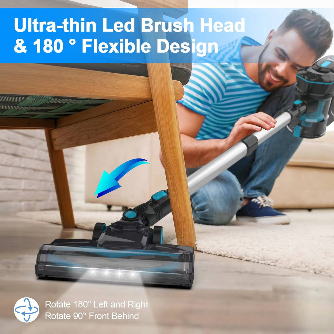 Lightweight Cordless Stick Vacuum with 5-Layer Filtration