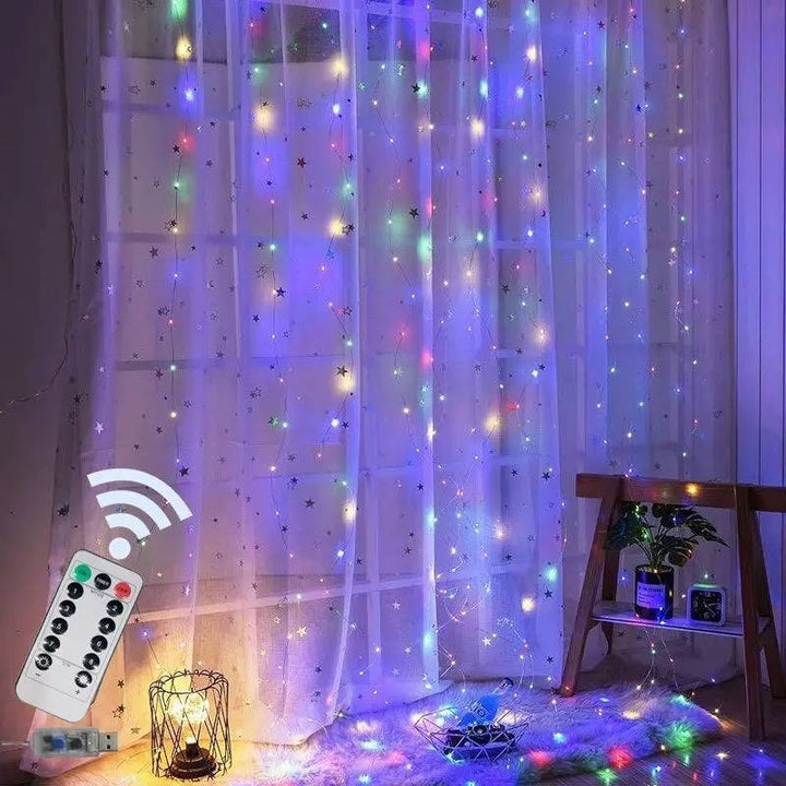 Hendrano™ USB LED Curtain Lights with Remote for Walls and Windows