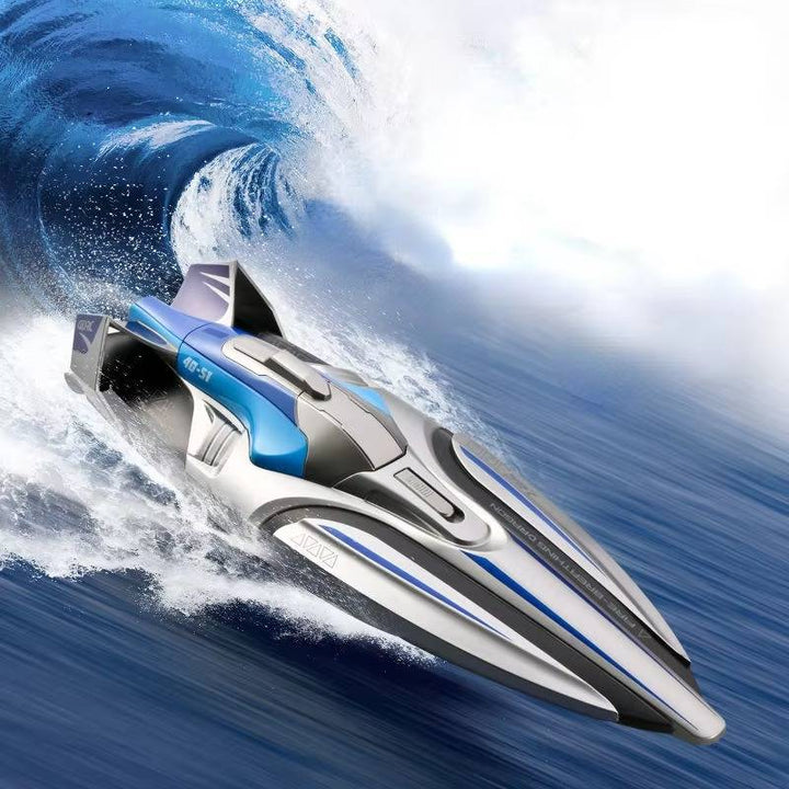 Hendrano™ High-Speed RC Boat with Twin Motors and LED Lights, 22 mph