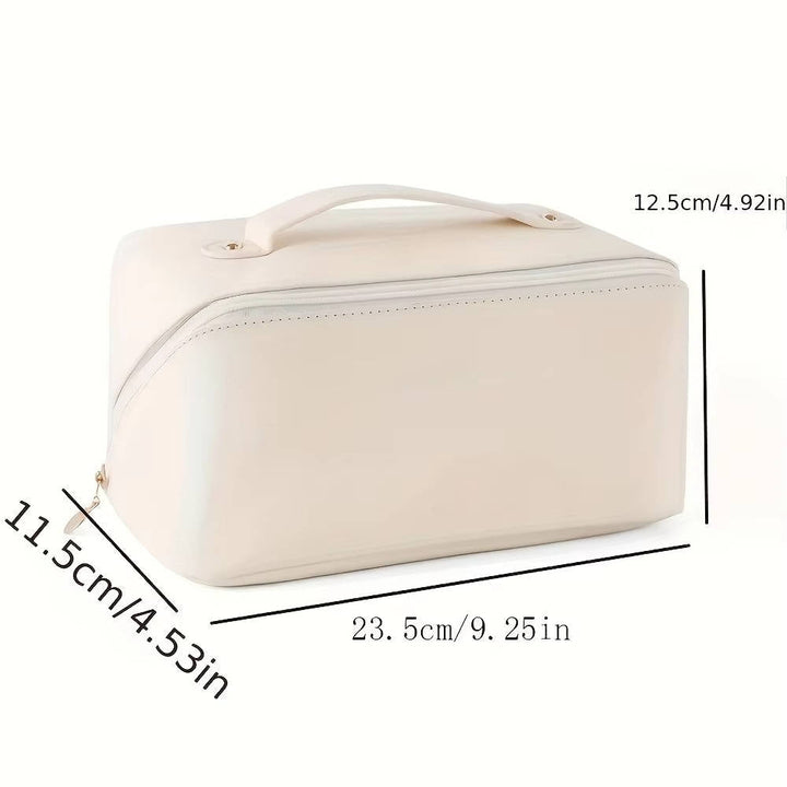 Hendrano™ Waterproof Travel Makeup Bag That Opens Flat