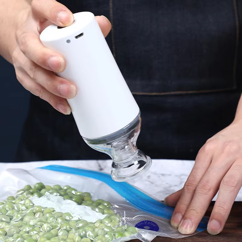 Rechargeable Handheld Food Vacuum Sealer, Seals in 10 Seconds