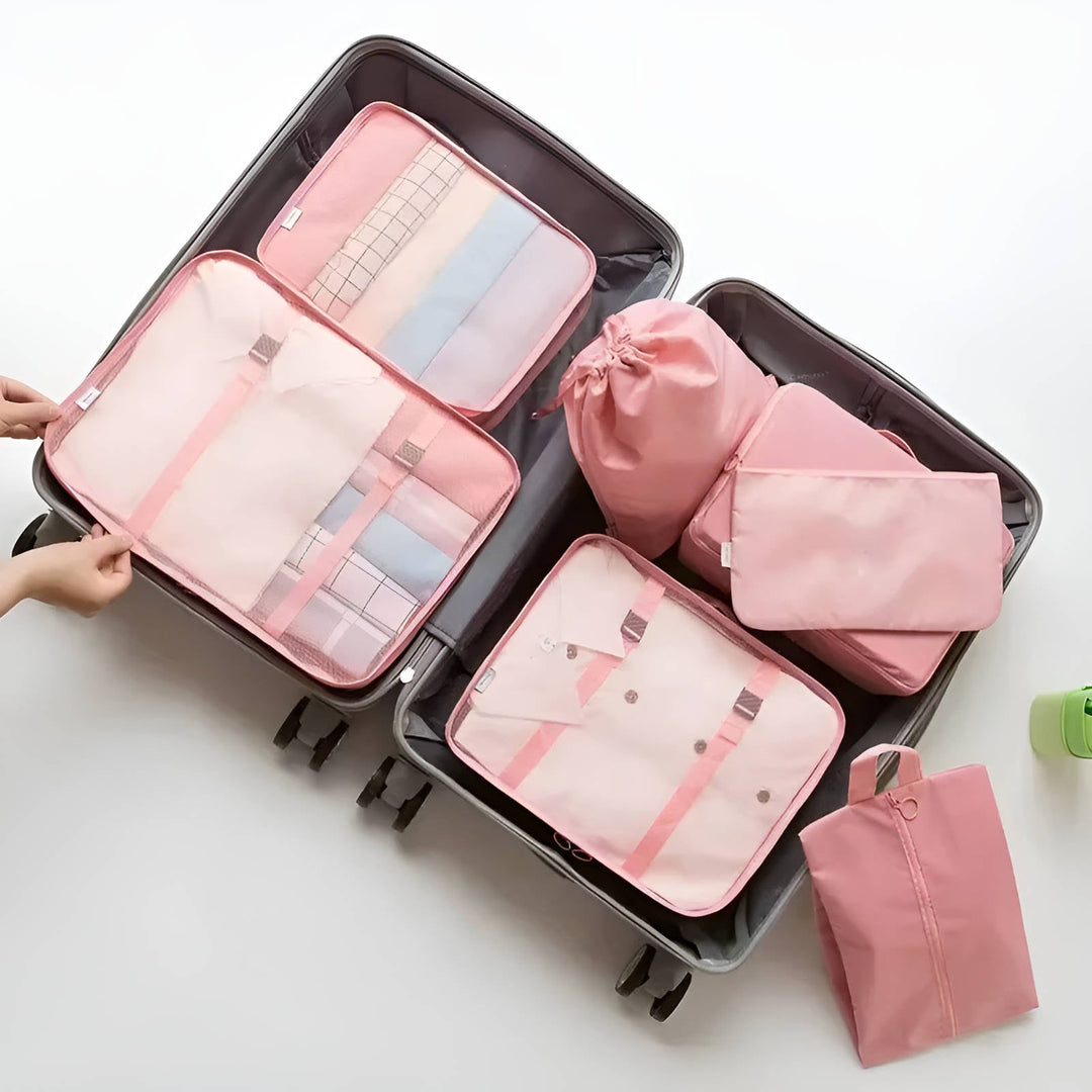 Hendrano™ 7-Piece Packing Cubes Set with See-Through Mesh Panels