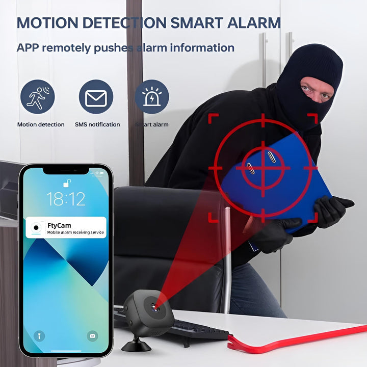 Hendrano™ Mini WiFi Security Camera with Color Night Vision and Magnetic Mount