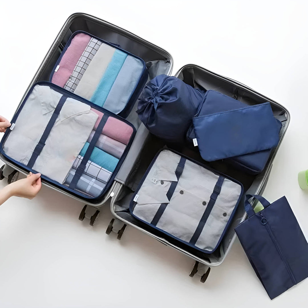 Hendrano™ 7-Piece Packing Cubes Set with See-Through Mesh Panels
