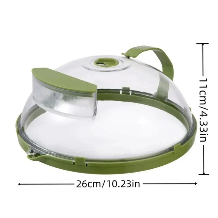 Microwave Splatter Cover with Built-In Water Steamer