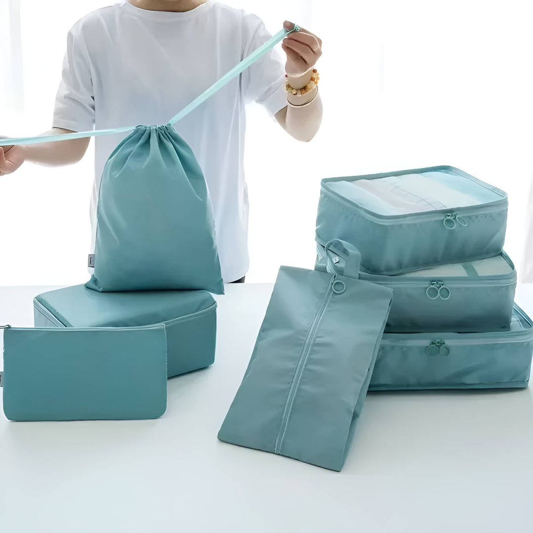 Hendrano™ 7-Piece Packing Cubes Set with See-Through Mesh Panels