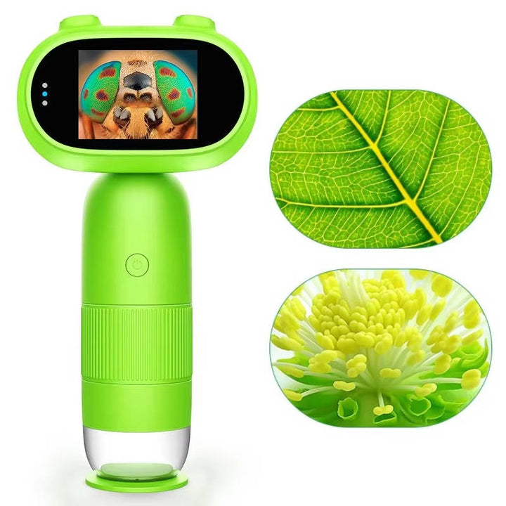Hendrano™ Handheld Kids Microscope with 2-Inch Screen and 100x Zoom