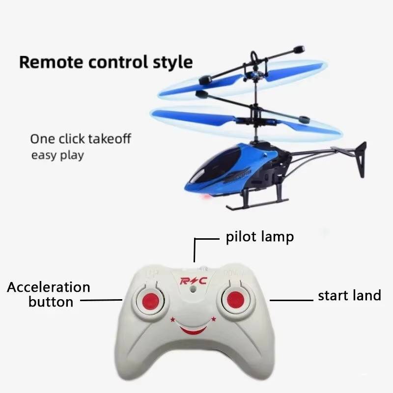 Easy-Fly RC Helicopter with One-Touch Takeoff for Kids