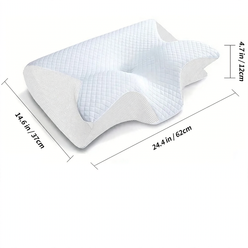 Ergonomic Memory Foam Neck Pillow for Restful Sleep