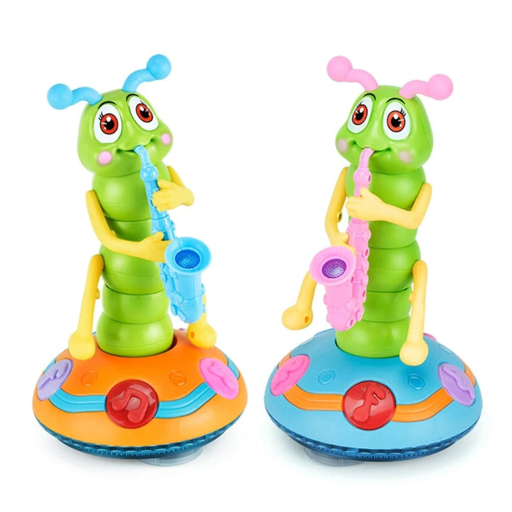 Dancing Saxophone Caterpillar Toy with Music and Lights