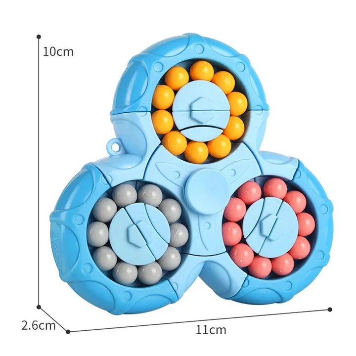 Six-Sided Rotating Bean Fidget Toy for Focus and Calm