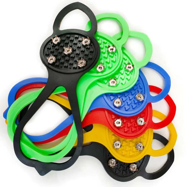 Anti-Slip Ice Cleats for Shoes and Boots with Steel Spikes