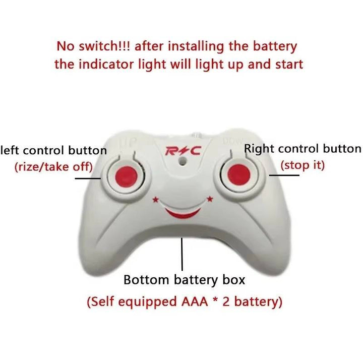 Easy-Fly RC Helicopter with One-Touch Takeoff for Kids