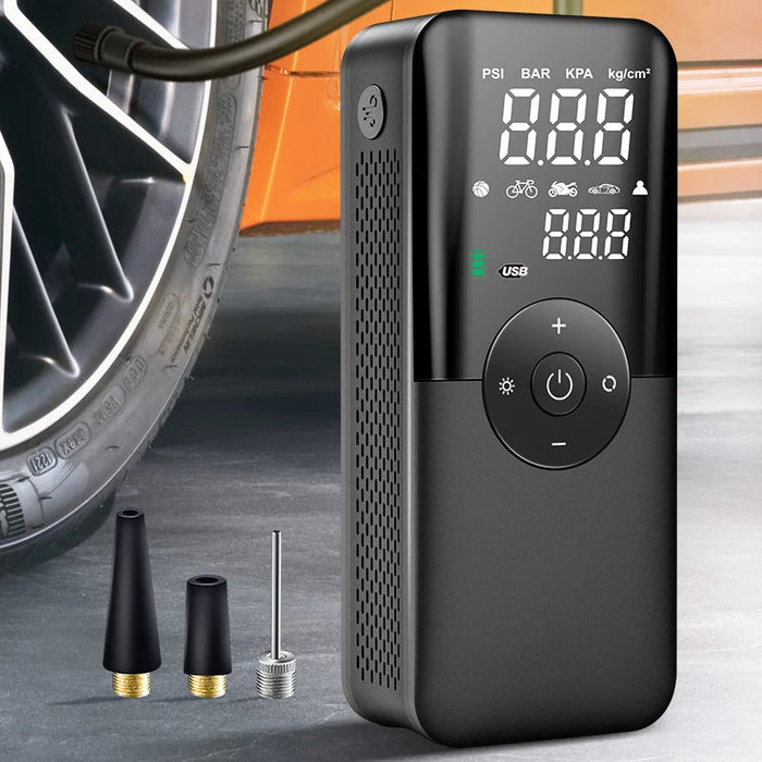 Hendrano™ Cordless Tire Inflator with Digital Display and LED Light