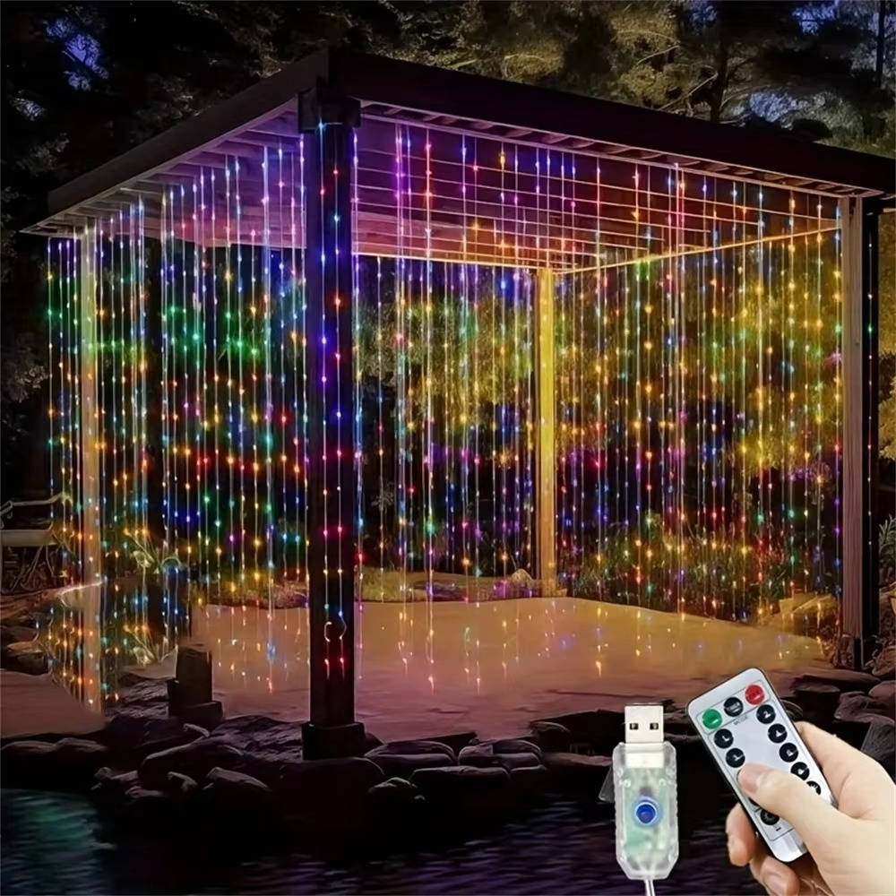 Hendrano™ USB LED Curtain Lights with Remote for Walls and Windows