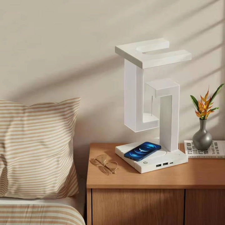 Hendrano™ Floating Orb Desk Lamp with 10W Wireless Phone Charger