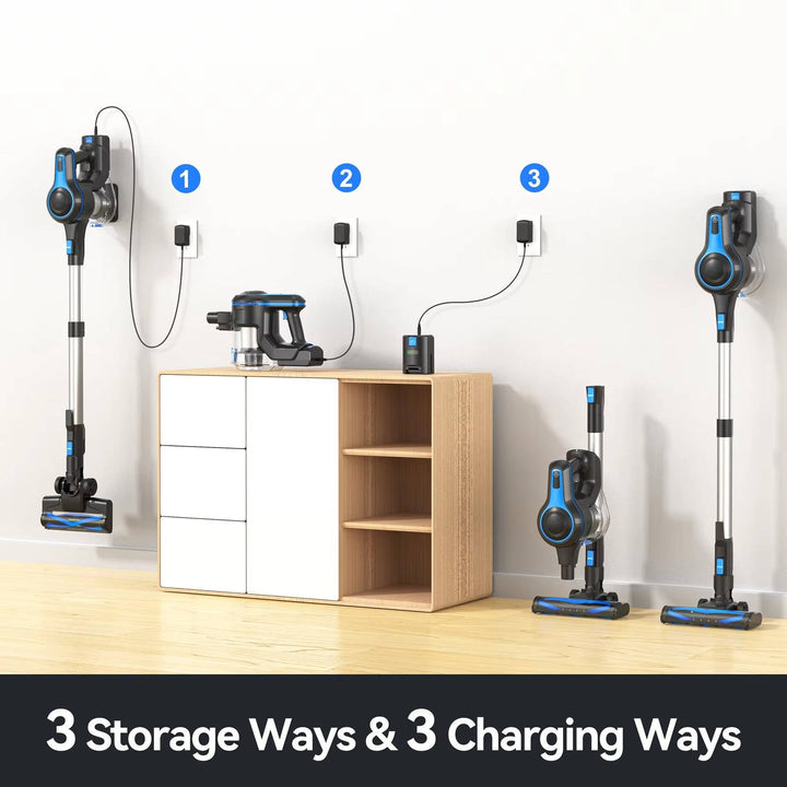 Lightweight Cordless Stick Vacuum with 5-Layer Filtration
