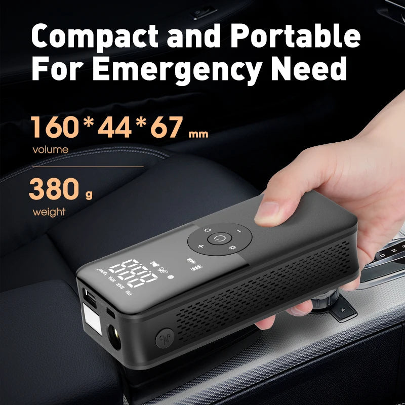 Hendrano™ Cordless Tire Inflator with Digital Display and LED Light