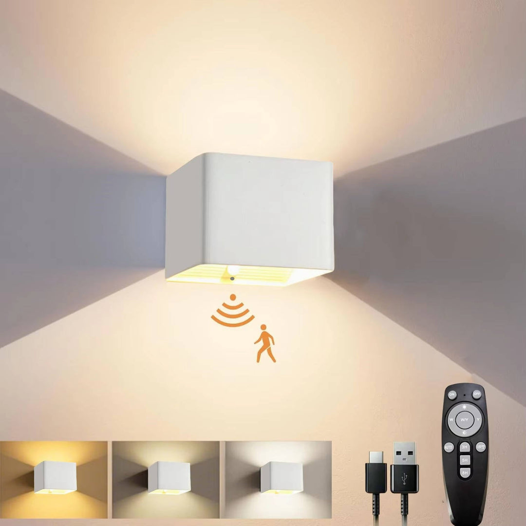 Rechargeable Motion Sensor Wall Light with Remote
