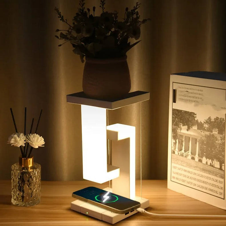 Hendrano™ Floating Orb Desk Lamp with 10W Wireless Phone Charger