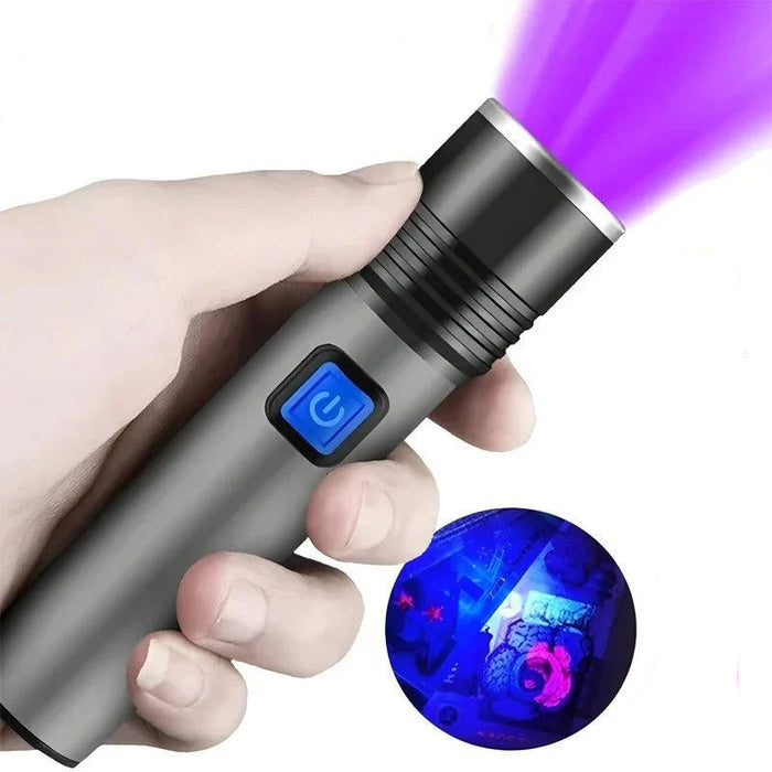 Hendrano™ 395 nm UV Black Light Flashlight with Zoom for Pet Stains