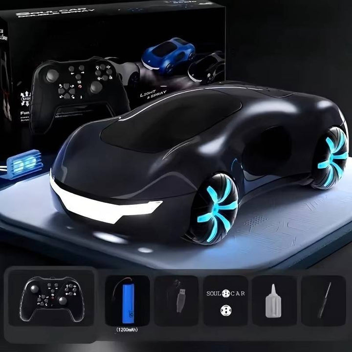 Gesture-Control RC Drift Car with Water Spray and LED Lights