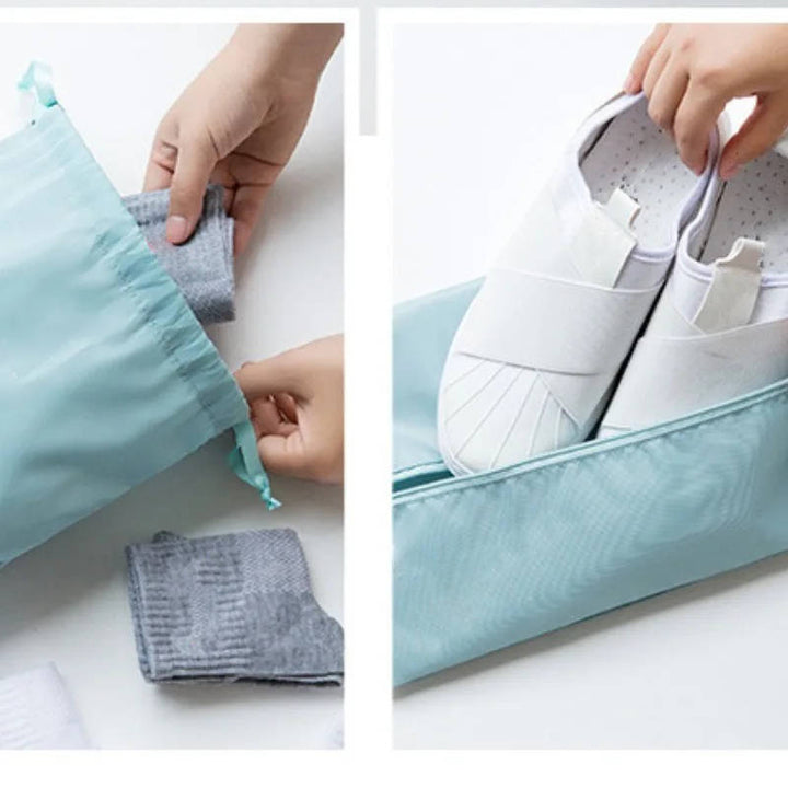 Hendrano™ 7-Piece Packing Cubes Set with See-Through Mesh Panels