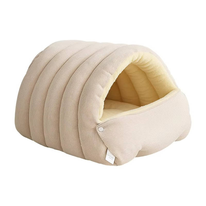 Hendrano™ Enclosed Winter Cat Bed with Soft Fleece Lining and Washable Cover