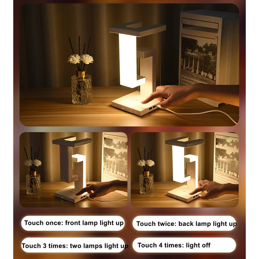 Hendrano™ Floating Orb Desk Lamp with 10W Wireless Phone Charger