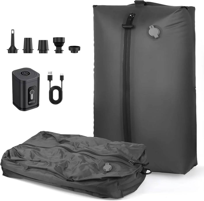 Hendrano™ Travel Vacuum Pump with Two Compression Bags and Flashlight