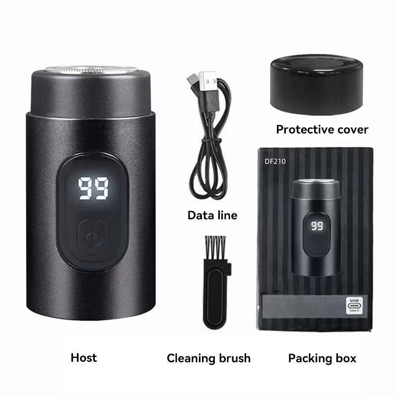 Mini Electric Shaver with LED Display, Wet &amp; Dry Waterproof