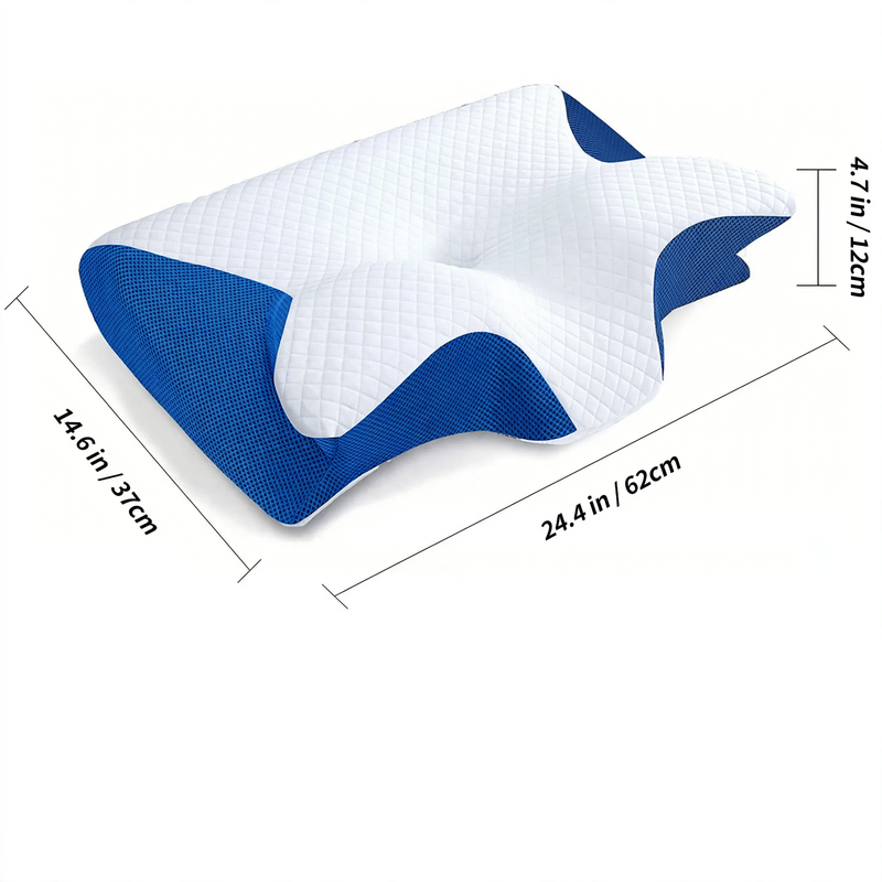 Ergonomic Memory Foam Neck Pillow for Restful Sleep