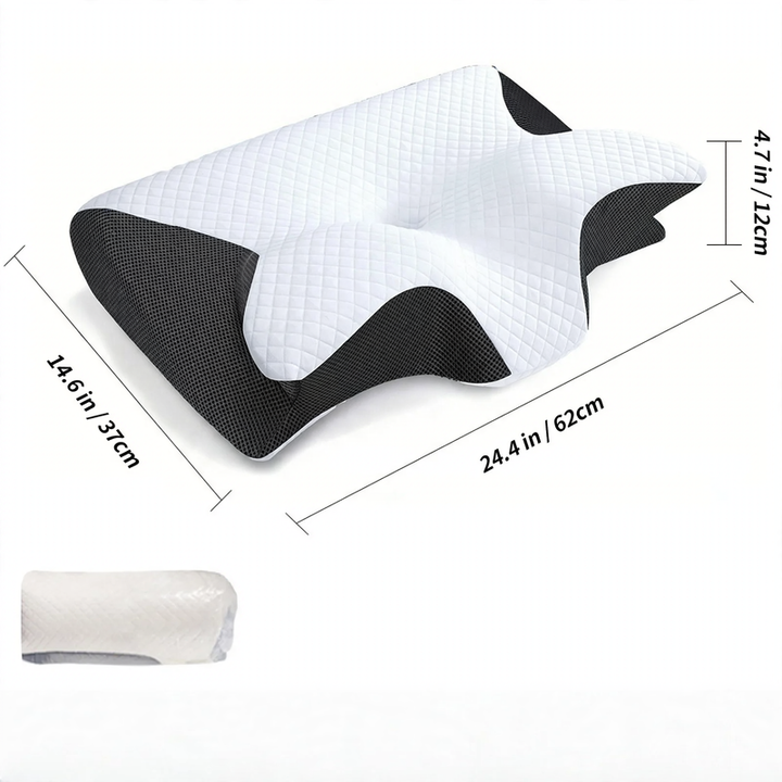 Ergonomic Memory Foam Neck Pillow for Restful Sleep