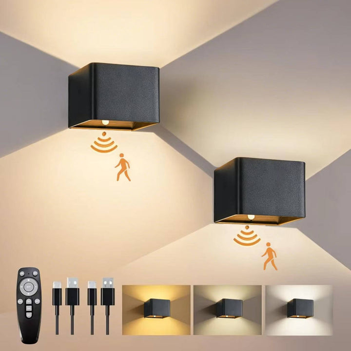 Rechargeable Motion Sensor Wall Light with Remote