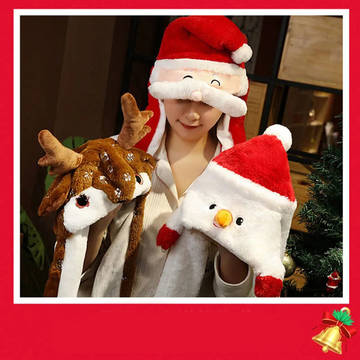 Hendrano™ Soft Plush Santa Hat with Fluffy Trim and Warm Inner Lining