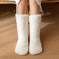 Extra thick fluffy fleece house socks