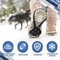 Hendrano™ Anti-Slip Ice Cleats for Shoes – Steel Spikes, 2 Pairs